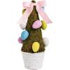 Mud Pie Small Moss Easter Egg Tree, 10″ x 3 1/4″ Dia(Green)