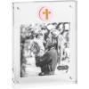 Mud Pie Acrylic Blue Cross Icon Picture Frame(PINK)