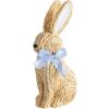Mud Pie Easter Blue Bow Woven Bunny Sitter(Blue Bow)