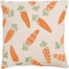 Mud Pie Easter Bunny Jacquard Pillow(Orange Carrot)