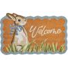 Mud Pie Easter Bunny Welcome Scalloped Doormat