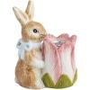 Mud Pie Easter Cabbage Ceramic Taper Holder(Light/Pastel Pink)