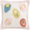 Mud Pie Easter Eggs Felted Mini Pillow(White)