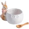 Mud Pie Easter Pink Bow Bunny Dish