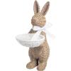 Mud Pie Easter Woven Resin Bunny Tray Sitter