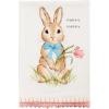 Mud Pie Happy Happy Easter Bunny Printed Towel(Happy Happy)