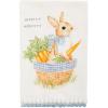 Mud Pie Happy Happy Easter Bunny Printed Towel(Hippity Hoppity)