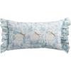 Mud Pie Toile Easter Bunny Lumbar Pillow(Blue Triple Bunny)