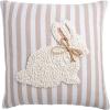 Mud Pie White Easter Lumbar Pillow(White Single Bunny)