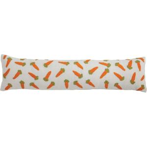 Mud Pie Easter Bunny Long Embroidery Pillow(Carrots)