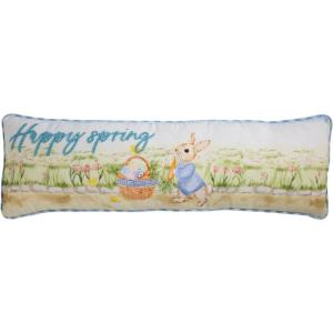 Mud Pie Long Easter Scene Decorative Pillow