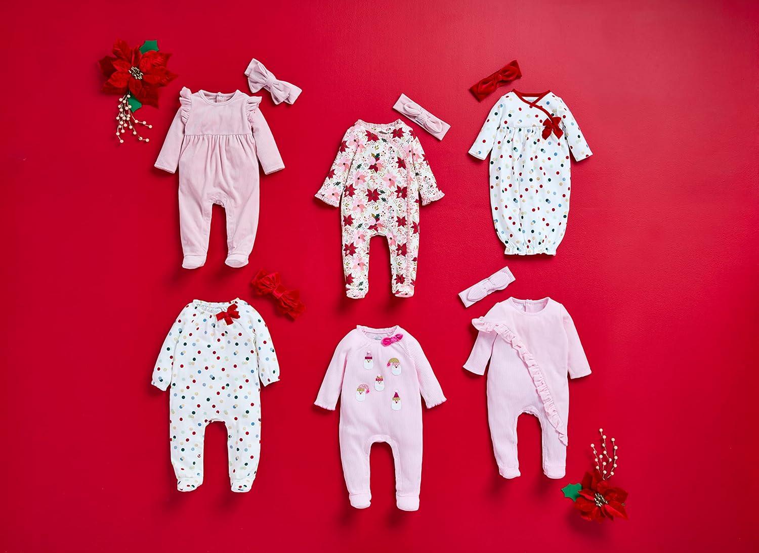 image:imageMud Pie babygirls Mud Pie Baby Girl SleeperPink Rib