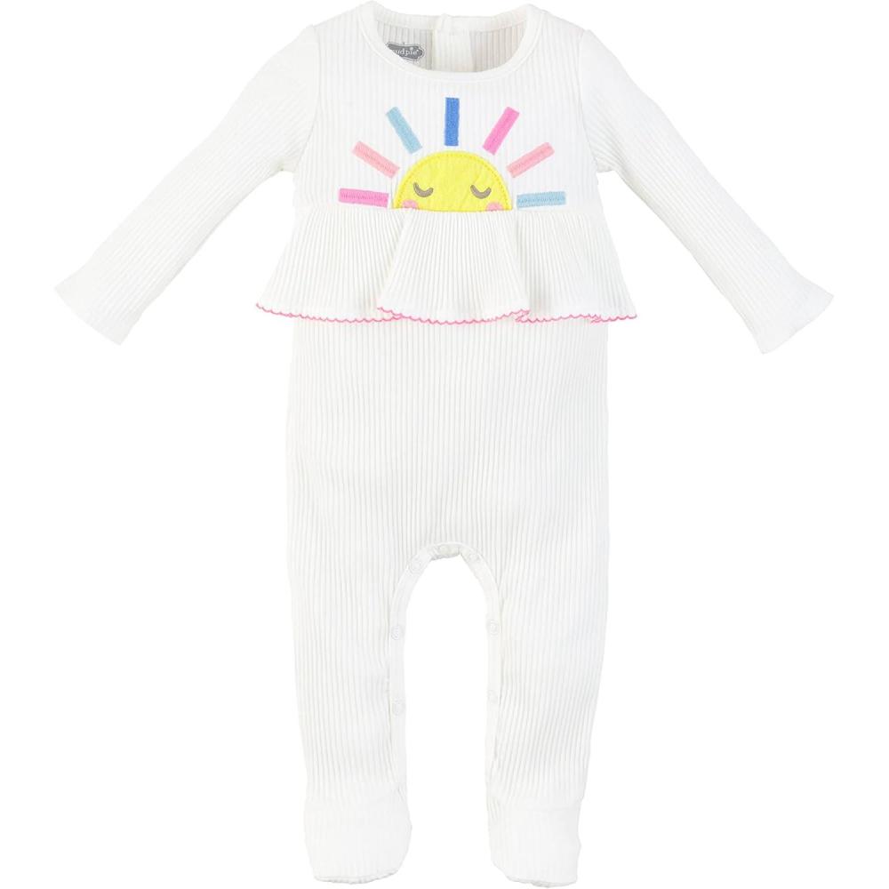 image:imageMud Pie babygirls Mud Pie Baby Girl Applique SleeperSun