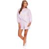 Mud Pie womens Conway Women’s French Terry Pullover Sweatshirt(Lilac Stripe)