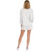 Mud Pie womens Conway Women’s French Terry Pullover Sweatshirt(White Camo)