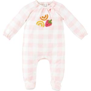 Mud Pie baby-girls Mud Pie Baby Girl Applique Sleeper(Fruit Applique)