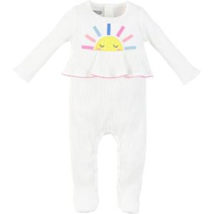 Mud Pie baby-girls Mud Pie Baby Girl Applique Sleeper(Sun)