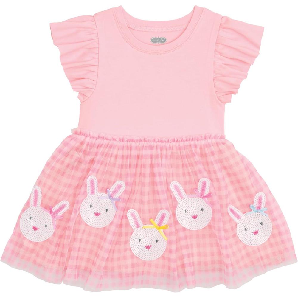 image:imageMud Pie Toddler Girl Pink Easter Sequin Tutu Dress