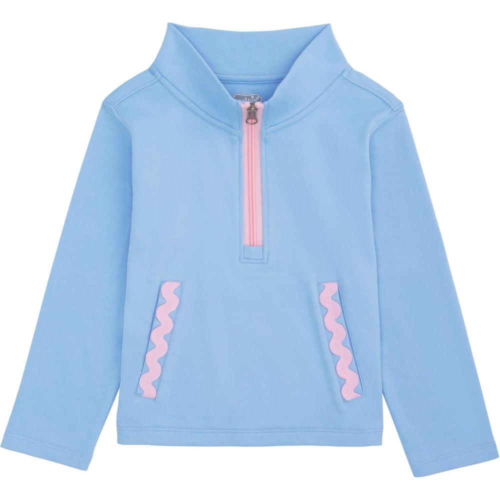 image:imageMud Pie Toddler Girl Quarter Zip Pullover with RIC RacBlue