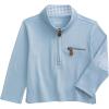 Mud Pie Toddler Boy Quarter Zip Pullover(Blue)