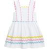 Mud Pie Toddler Girl Poplin Dress with RIC Rac