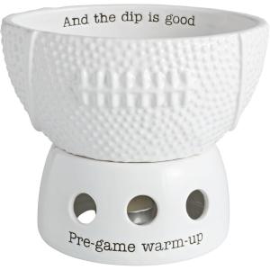Mud Pie Football Tidbit Dip Cup and Warmer