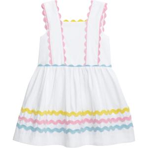 Mud Pie Toddler Girl Poplin Dress with RIC Rac