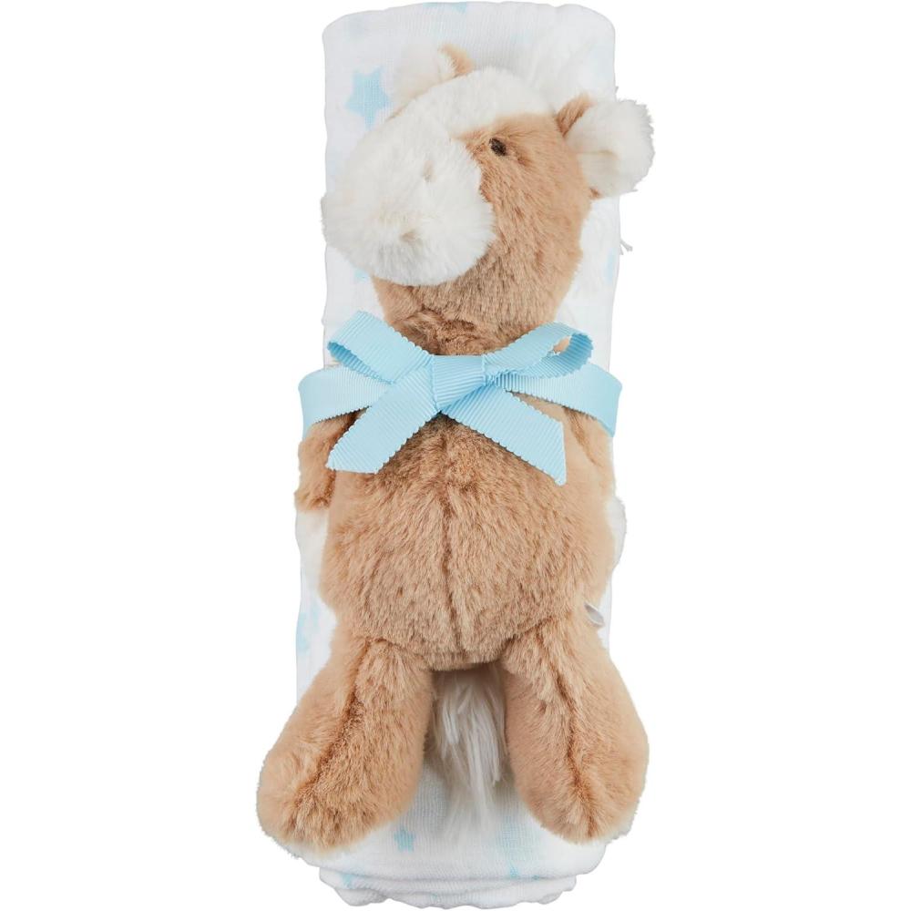image:imageMud Pie Childrens White Star Swaddle and Rattle