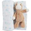 Mud Pie Children’s White Star Swaddle and Rattle