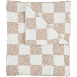 Mud Pie Children’s Taupe Check Chenille Blanket