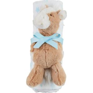 Mud Pie Children’s White Star Swaddle and Rattle