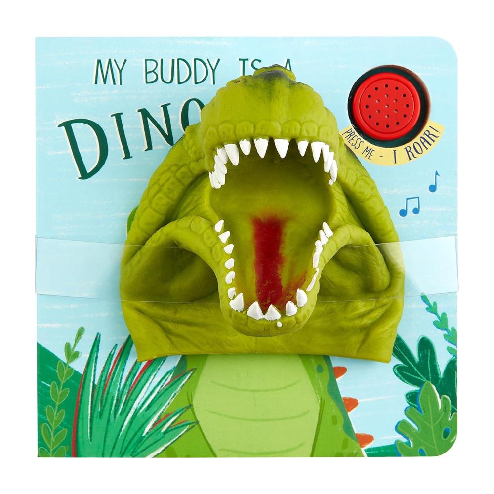 image:imageMud Pie Kids Dino Puppet Board Book 6 14 X 6 14