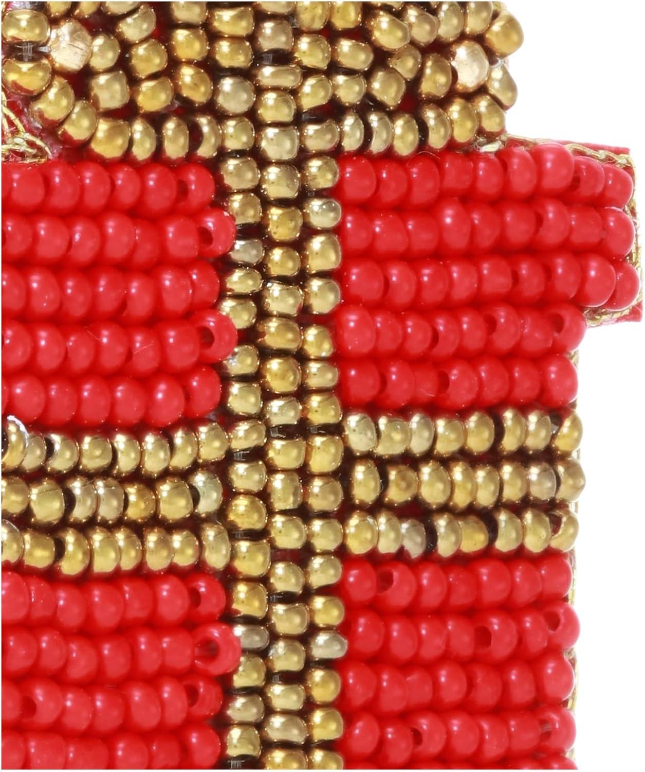 image:imageHoliday Beaded EarringsMud Pie Womens Holiday Beaded Earrings
