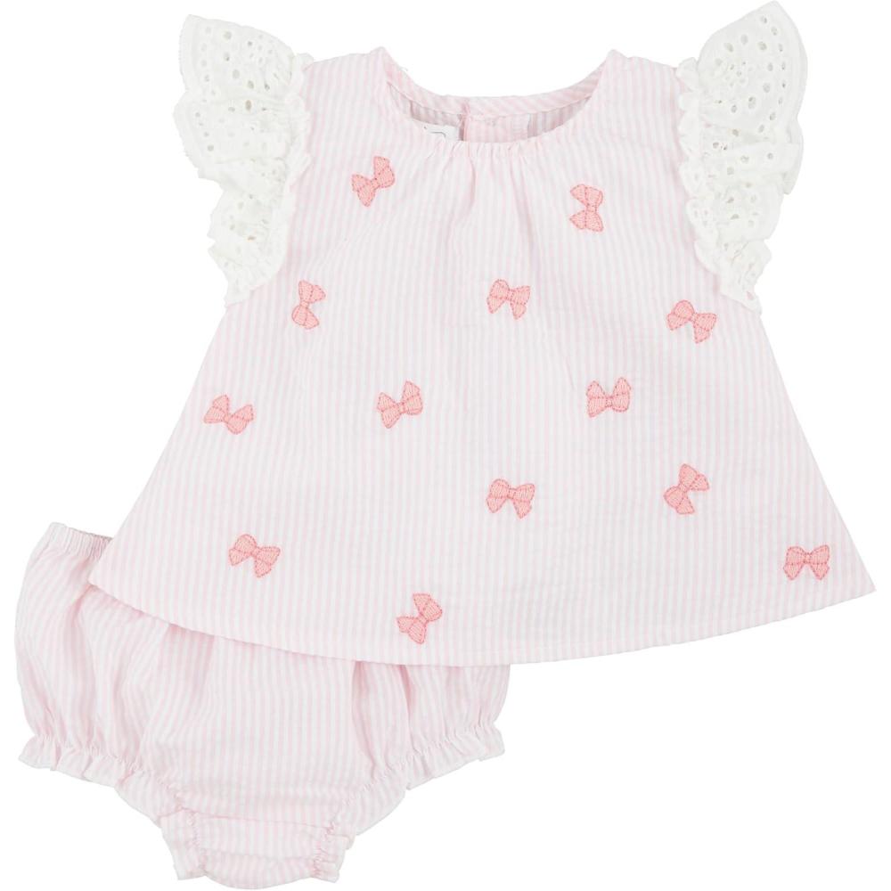 image:imageMud Pie babygirls CasualBow Embroidered