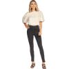 Mud Pie Jetta Zipper Womens Jeans, Medium, Black Leopard