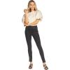 Mud Pie Jetta Zipper Womens Jeans, Medium, Black Leopard