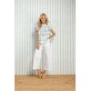 Mud Pie Women’s Dolly Flutter Sleeve Top(White)