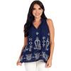 Mud Pie Women’s Luca Top(Blue)