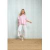 Mud Pie Women’s Rigsby Scallop Sweater(Light/Pastel Pink)