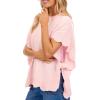 Mud Pie Women’s Rigsby Scallop Sweater(Light/Pastel Pink)