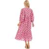 Mud Pie Women’s Waylon Midi Dress(Pink)