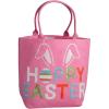 Mud Pie Cotton Canvas Pink Hoppy Easter Sequin Tote