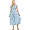Mud Pie Women’s Perin Smocked Midi Dress