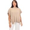 Mud Pie Women’s Rigsby Scallop Sweater(Light Beige)
