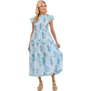 Mud Pie Women’s Perin Smocked Midi Dress