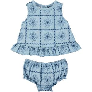 Mud Pie baby-girls Casual(Denim)