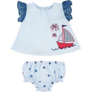 Mud Pie baby-girls Casual(Sailboat)