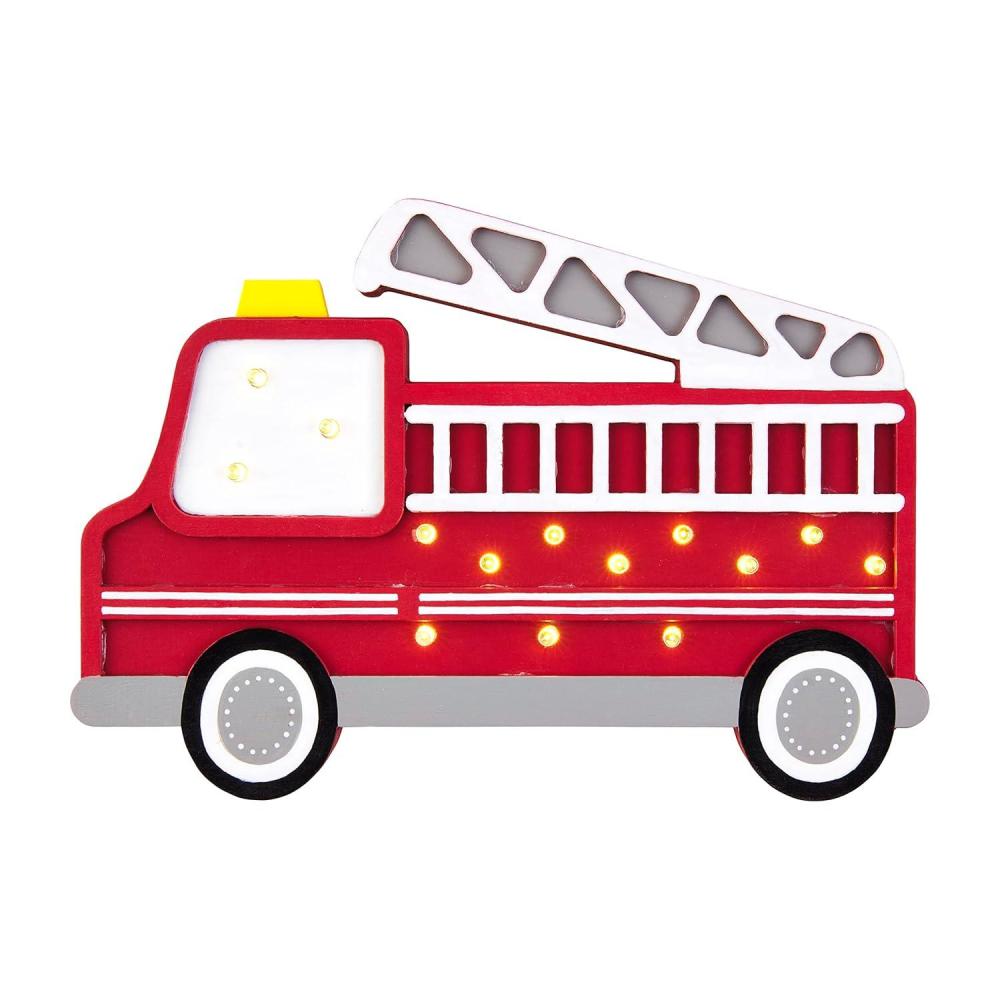 image:imageMud Pie Fire Truck Wood Night Light