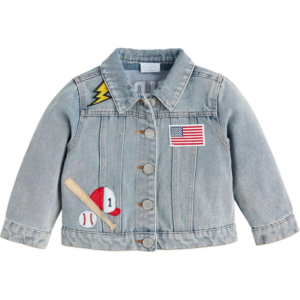 image:imageMud Pie boys Mud Pie Childrens Boy Denim Patch JacketDenim