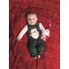 Mud Pie baby-boys Mud Pie Kids Christmas Santa Green Cord Longall Set(Green)